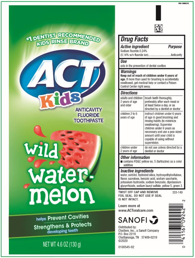 ACT Kids Toothpaste 130g