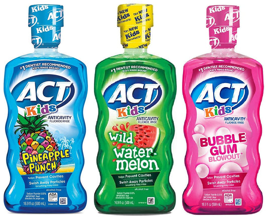 ACT Kids Anti-Cavity Fluoride Rinse 500mL