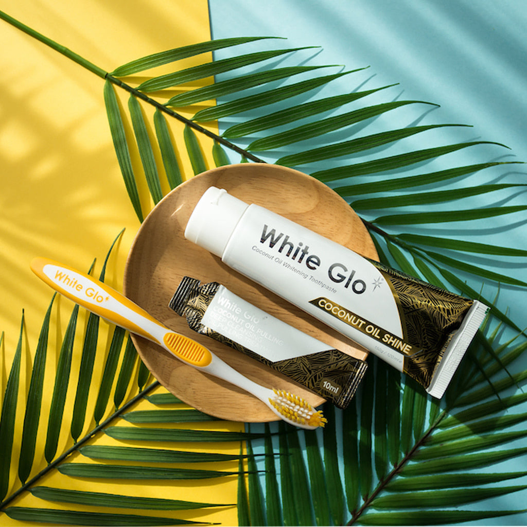 White Glo Coconut Oil Shine Whitening Toothpaste 150g