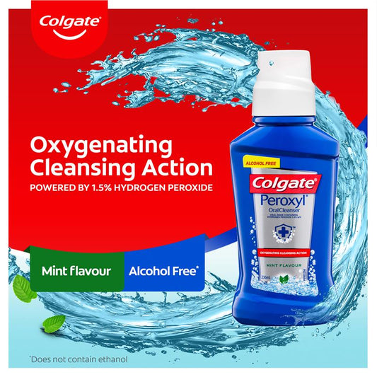 Colgate Peroxyl Oral Cleansing Mouth Rinse 236mL