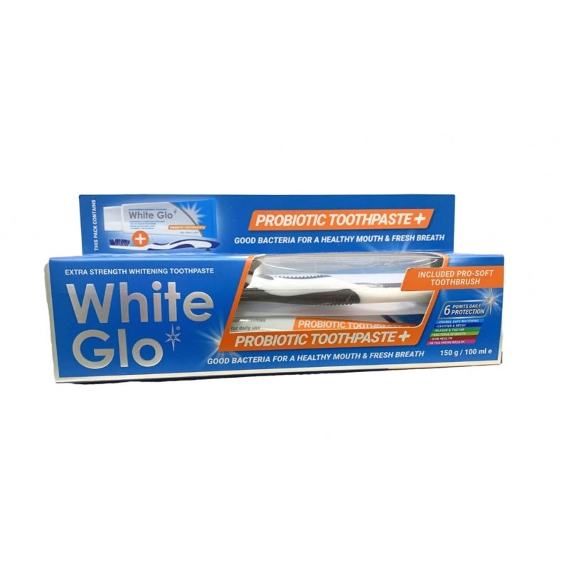 White Glo Probiotic + Whitening Toothpaste 150g