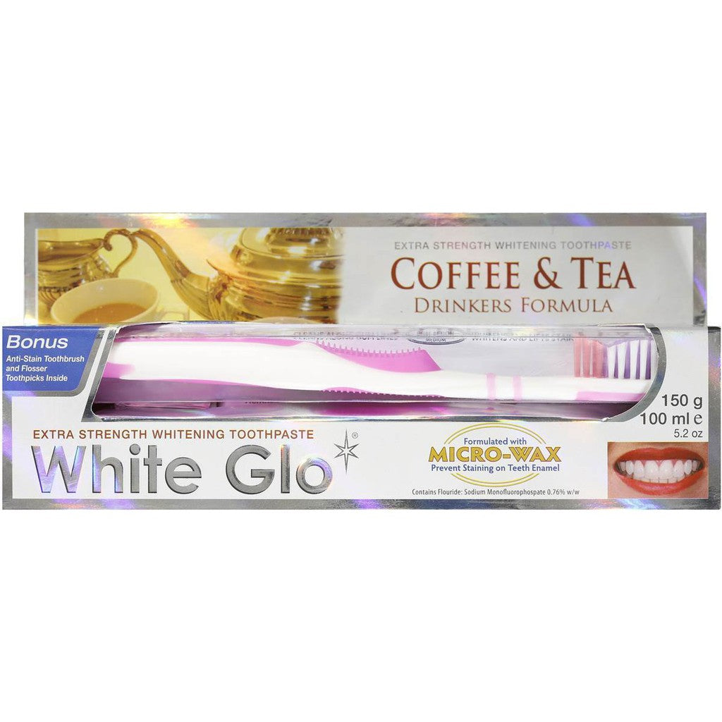 White Glo Coffee & Tea Drinkers Formula Whitening Toothpaste 150g